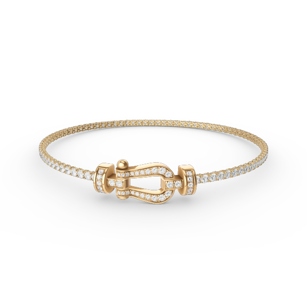 [Love's Uplift]FORCE  HORSESHOE  DIAMOND TENNIS BRACELET