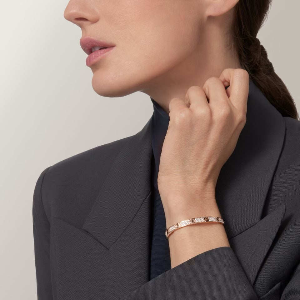 [Love's Uplift]LOVE BRACELET 4.8MM DIAMOND-PAVED