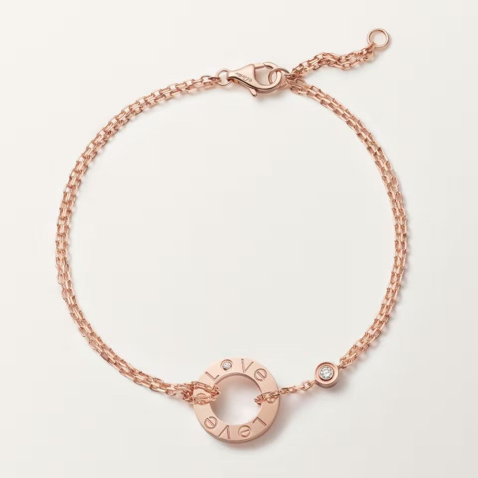 [Love's Uplift]LOVE BRACELET 2 DIAMOND