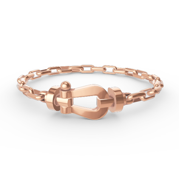 [Love's Uplift]FORCE LARGE HORSESHOE CLASP  METAL BRACELET
