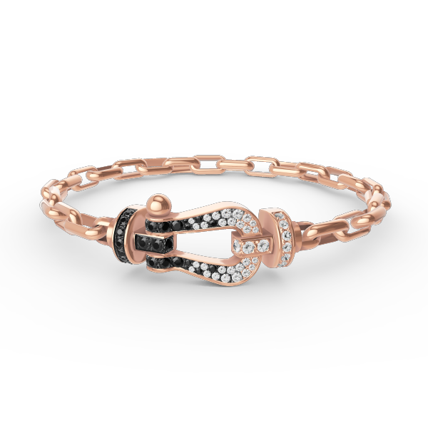 [Love's Uplift]FORCE LARGE HORSESHOE CLASP  METAL BRACELET