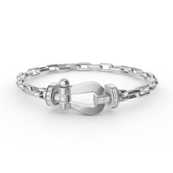 [Love's Uplift]FORCE LARGE HORSESHOE CLASP  METAL BRACELET