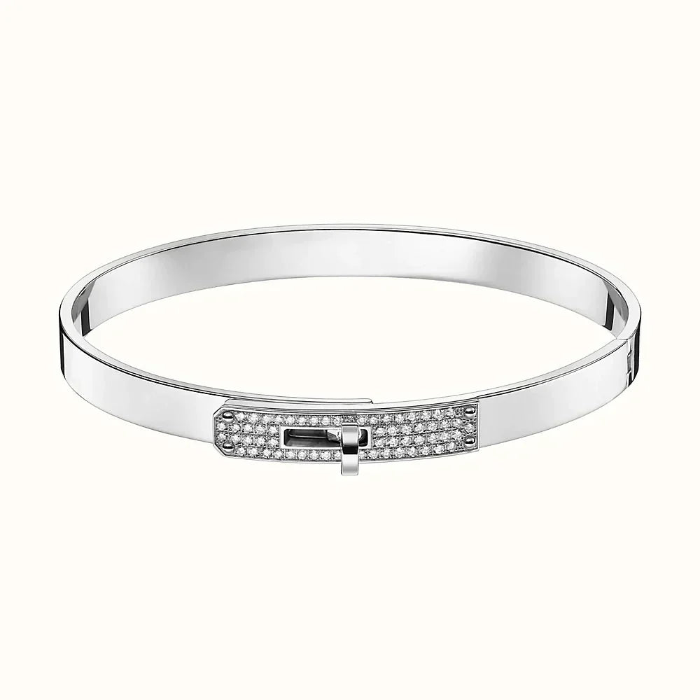 [Love's Uplift]KELLY SILVER DIAMOND BRACELET