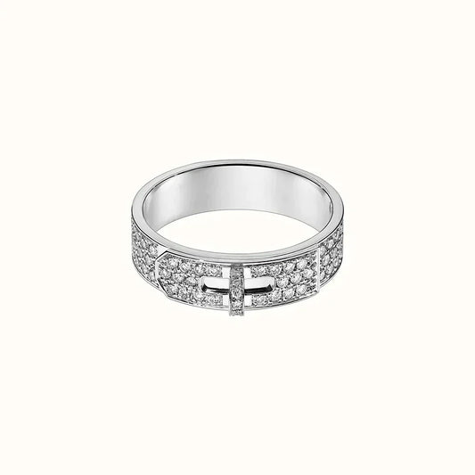 [Love's Uplift]KELLY SILVER DIAMOND RING