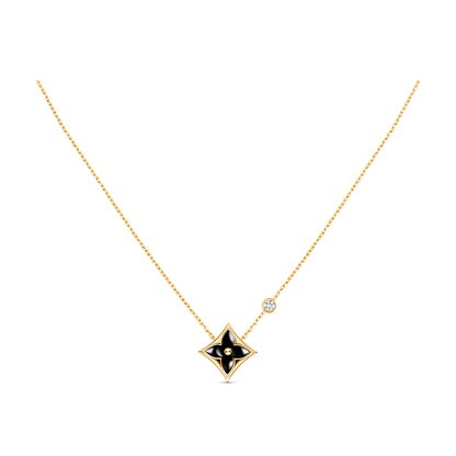 [Love's Uplift]STAR BLACK MOP NECKLACE