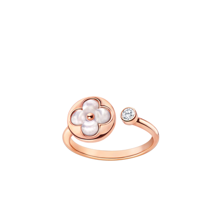 [Love's Uplift]SUN 1 DIAMOND PINK MOP RING
