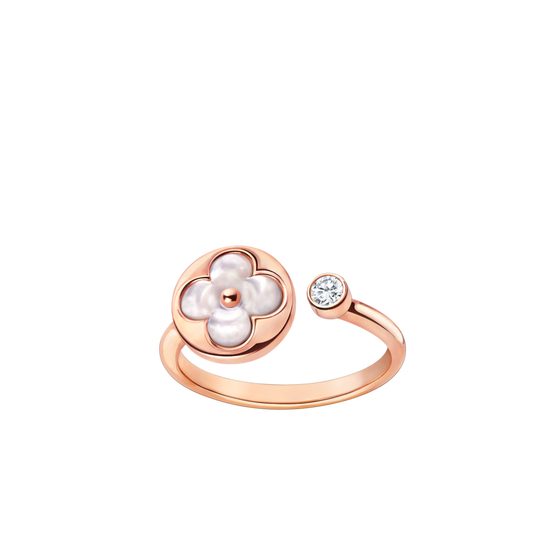 [Love's Uplift]SUN 1 DIAMOND PINK MOP RING