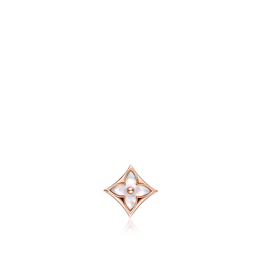 [Love's Uplift]STAR MOP PINK GOLD EARRINGS