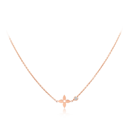 [Love's Uplift]BLOSSOM PENDANT PINK GOLD AND DIAMOND