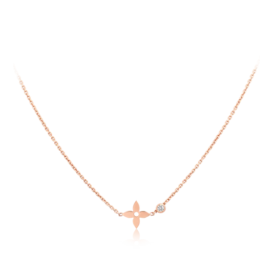 [Love's Uplift]BLOSSOM PENDANT PINK GOLD AND DIAMOND
