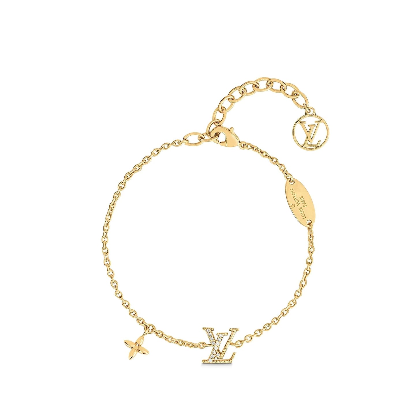 [Love's Uplift]LOGO STAR MOTIF GOLD BRACELET