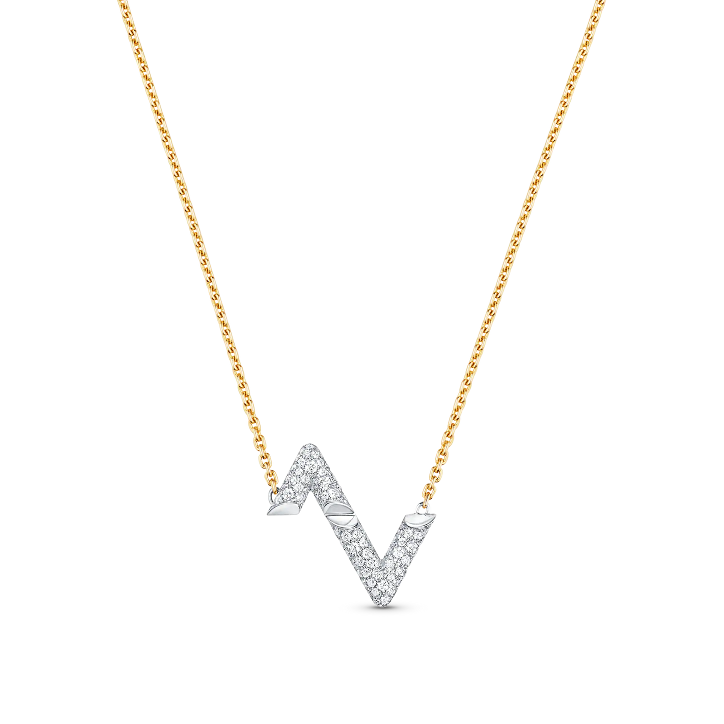[Love's Uplift]VOLT SILVER DIAMOND PEDANT NECKLACE