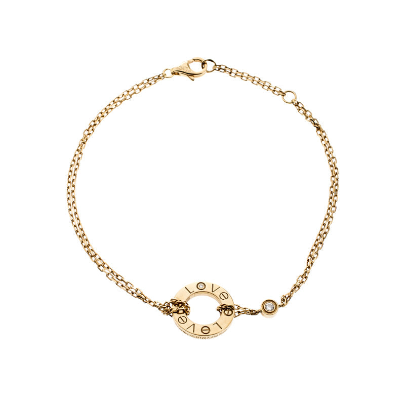 [Love's Uplift]LOVE BRACELET 2 DIAMOND