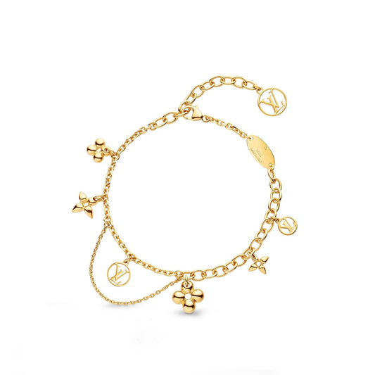 [Love's Uplift]BLOOMING PINK GOLD MOP BRACELET
