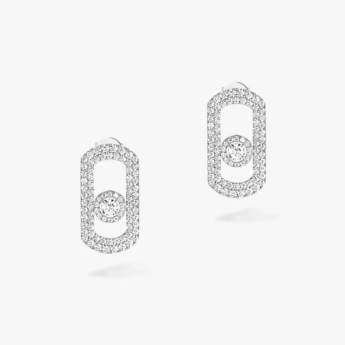 [Love's Uplift ]So Move Pave_-Set Diamond Earrings in Silver