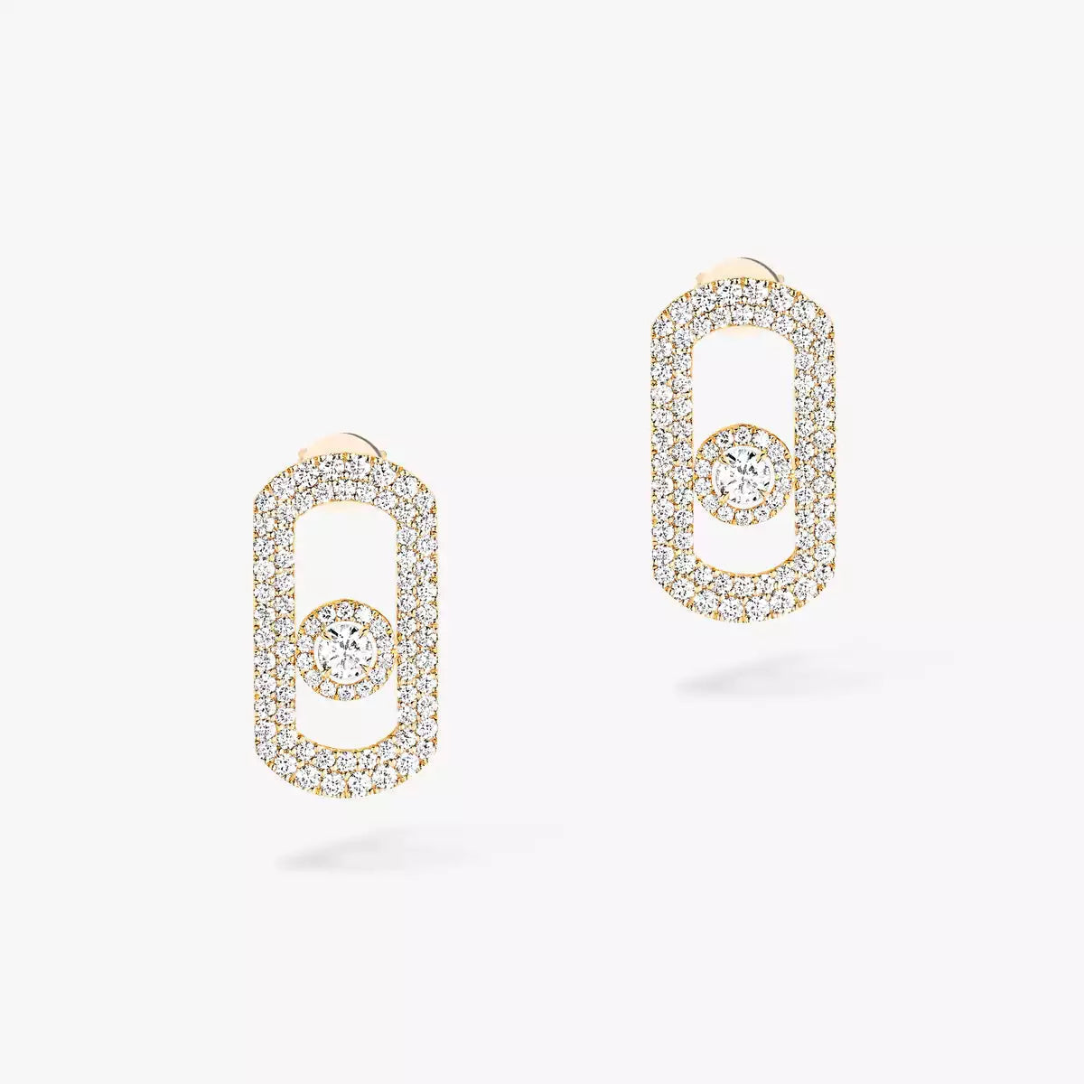 [Love's Uplift ]So Move Pave_-Set Diamond Earrings in Silver