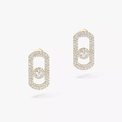 [Love's Uplift ]So Move Pave_-Set Diamond Earrings in Silver