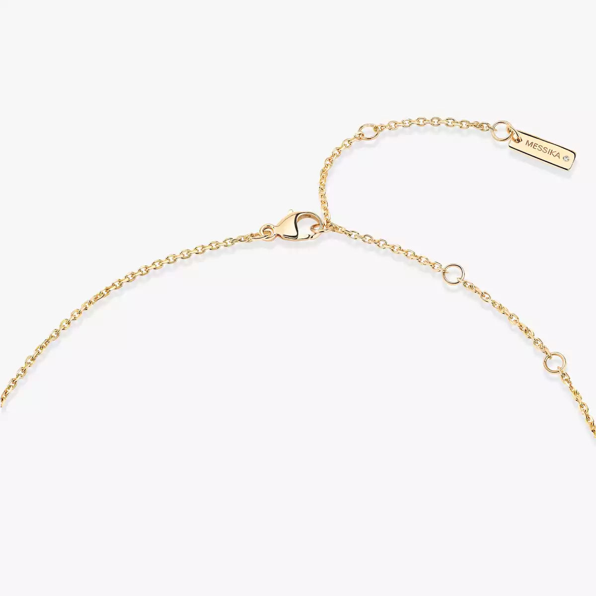 [Love's Uplift ]Lucky Eye Diamond Necklace in Rose Gold and Turquoise
