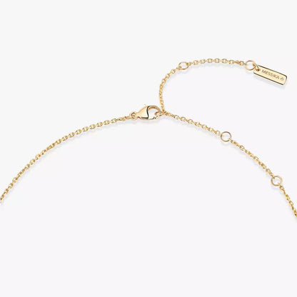 [Love's Uplift ]Lucky Eye Diamond Necklace in Rose Gold and Turquoise