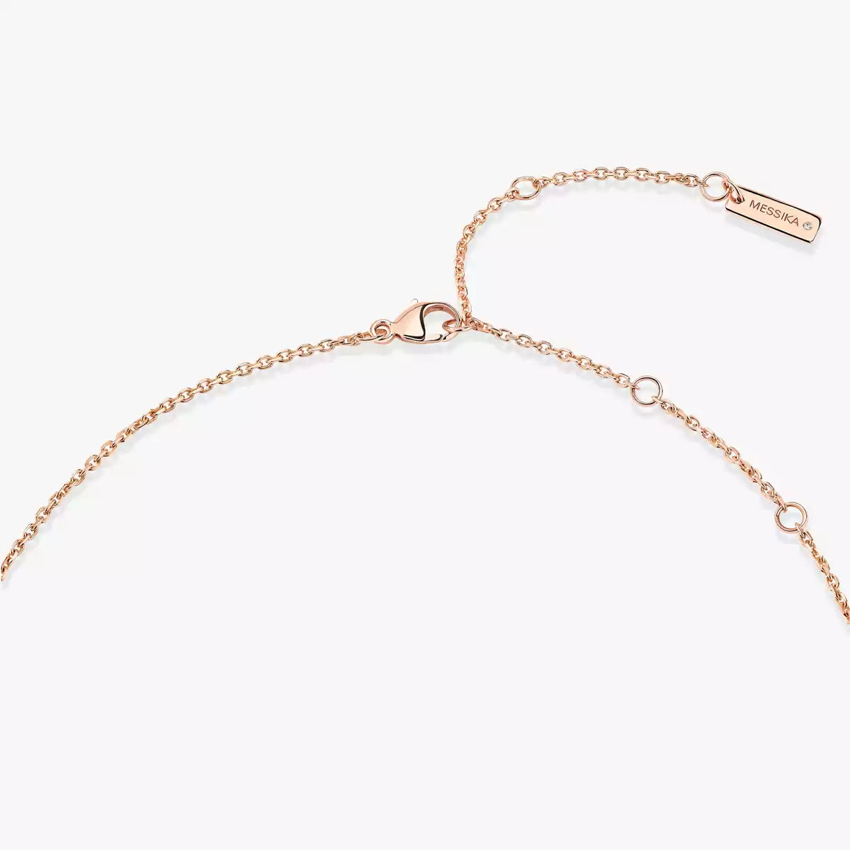 [Love's Uplift ]Lucky Eye Diamond Necklace in Rose Gold and Turquoise