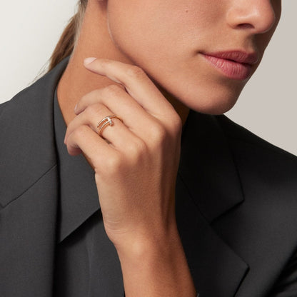 [Love's Uplift]JUSTE 1.8MM HALF DIAMOND RING