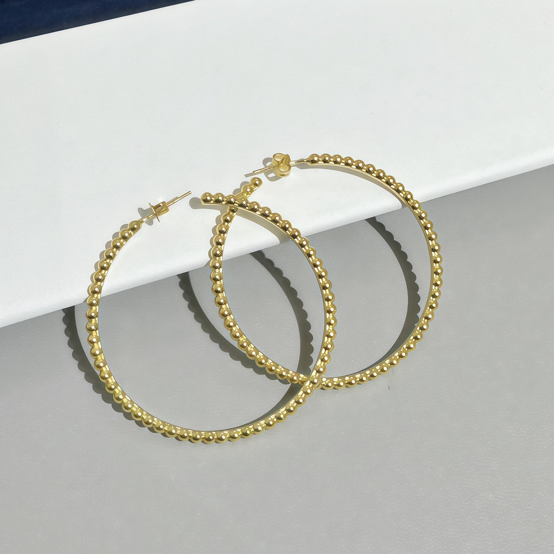 [Love's Uplift] SMOOTH BEAD STUD EARRINGS