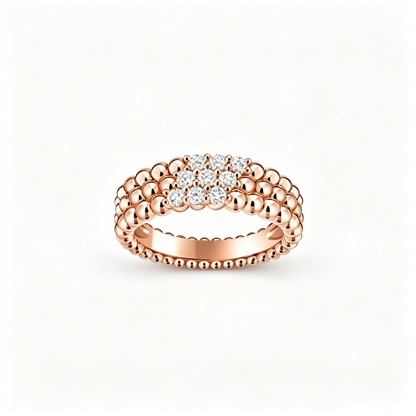 [Love's Uplift] THREE-ROW DIAMOND RING