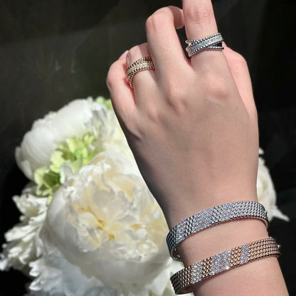 [Love's Uplift]  FIVE-ROW DIAMOND BRACELET