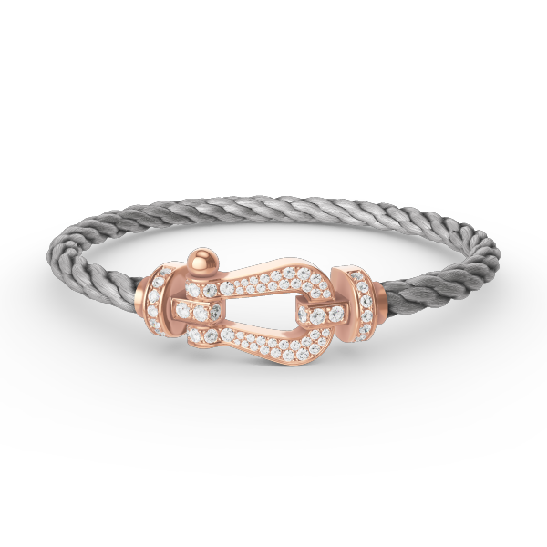 [Love's Uplift]FORCE LARGE HORSESHOE FULL DIAMOND BRACELET ROSE GOLD