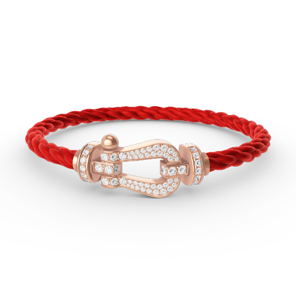 [Love's Uplift]FORCE LARGE HORSESHOE FULL DIAMOND BRACELET ROSE GOLD