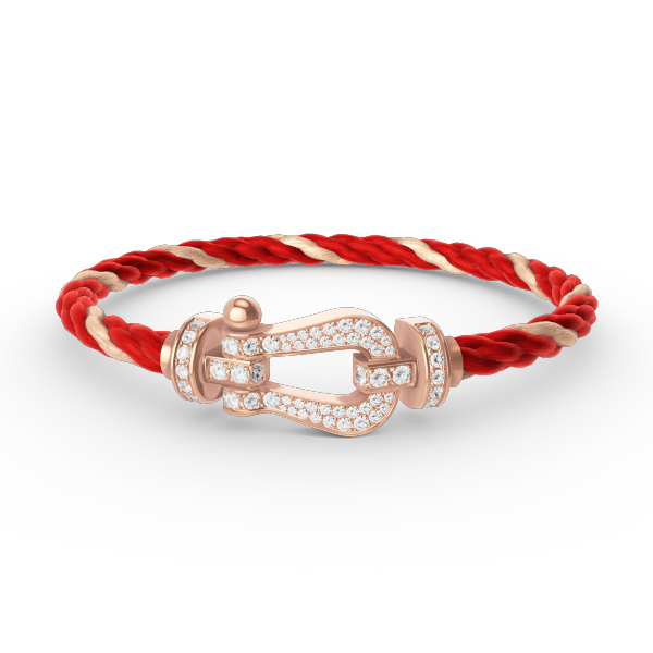 [Love's Uplift]FORCE LARGE HORSESHOE FULL DIAMOND BRACELET ROSE GOLD