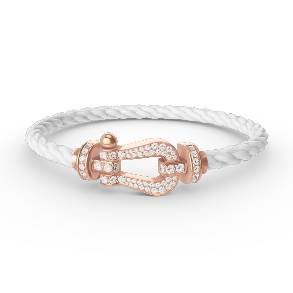 [Love's Uplift]FORCE LARGE HORSESHOE FULL DIAMOND BRACELET ROSE GOLD