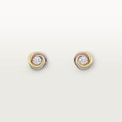 [Love's Uplift]TRINITY STUD DIAMOND EARRINGS