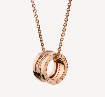 [Love's Uplift]ZERO 1 PINK GOLD DIAMOND NECKLACE