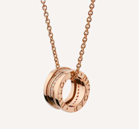 [Love's Uplift]ZERO 1 PINK GOLD DIAMOND NECKLACE