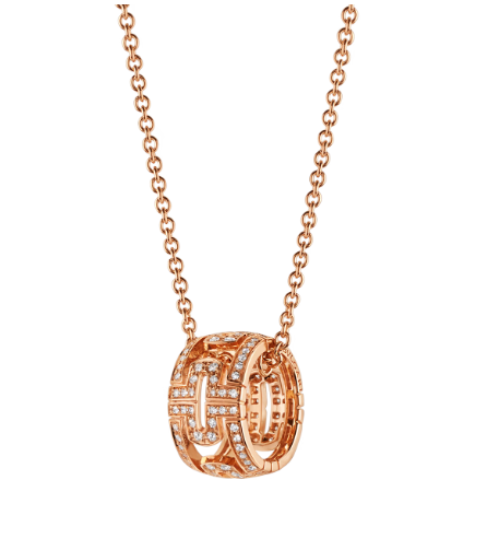 [Love's Uplift]PARENTESI NECKLACE PINK GOLD DIAMOND