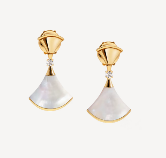 [Love's Uplift]DREAM MOP 1 DIAMOND EARRINGS