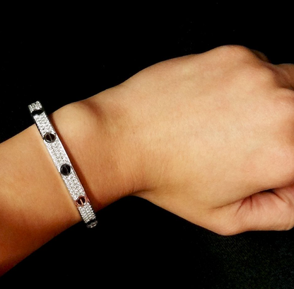 [Love's Uplift]LOVE BRACELET 6.1MM DIAMOND-PAVED CERAMIC