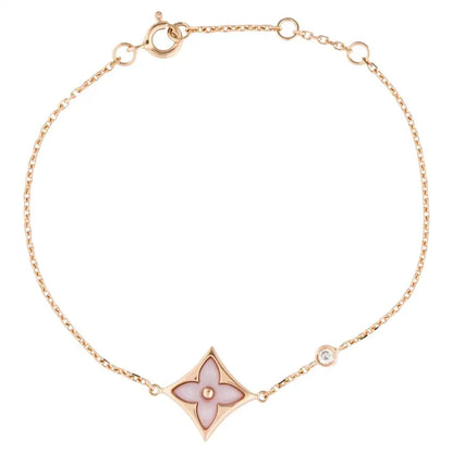 [Love's Uplift]STAR 1 DIAMOND PINK GOLD BRACELET