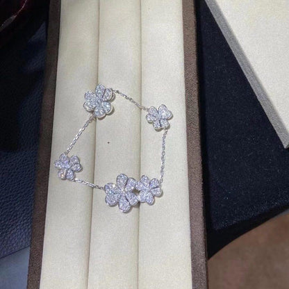 [Love's Uplift]FRIVOLE SILVER 5 FLOWERS BRACELET