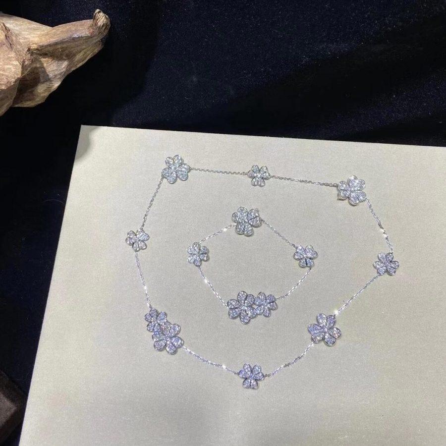 [Love's Uplift]FRIVOLE SILVER 5 FLOWERS BRACELET