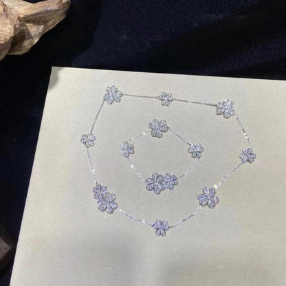 [Love's Uplift]FRIVOLE SILVER 5 FLOWERS BRACELET