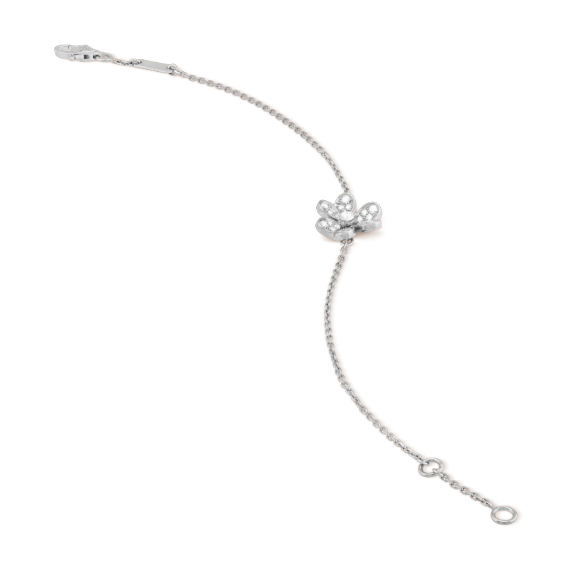 [Love's Uplift]FRIVOLE SILVER FLOWER DIAMOND BRACELET