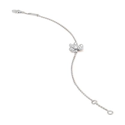[Love's Uplift]FRIVOLE SILVER FLOWER DIAMOND BRACELET