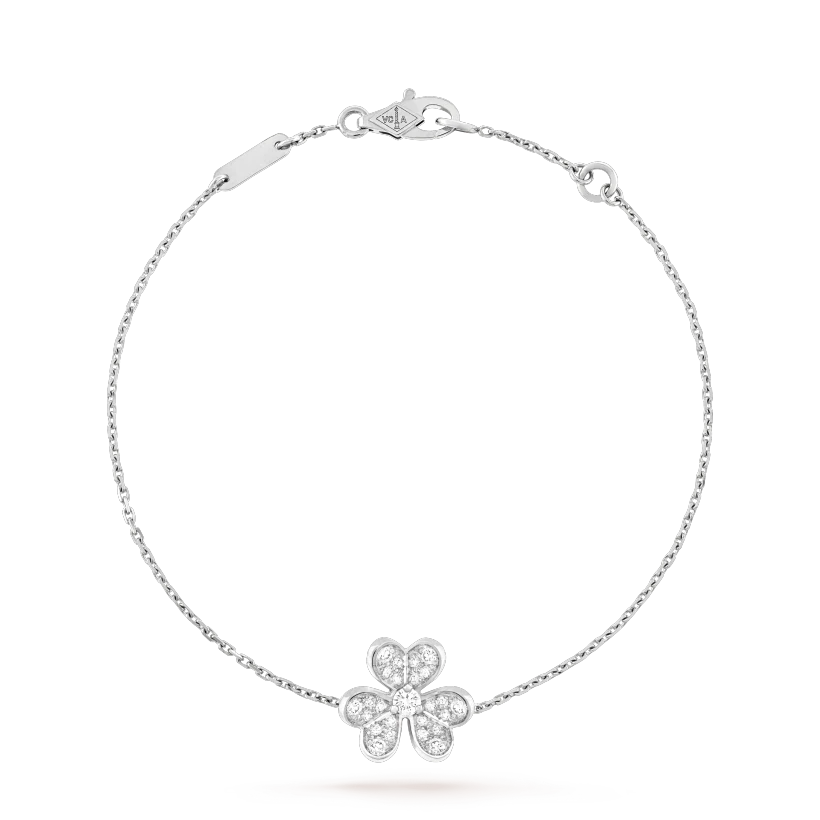 [Love's Uplift]FRIVOLE SILVER FLOWER DIAMOND BRACELET