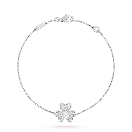 [Love's Uplift]FRIVOLE SILVER FLOWER DIAMOND BRACELET