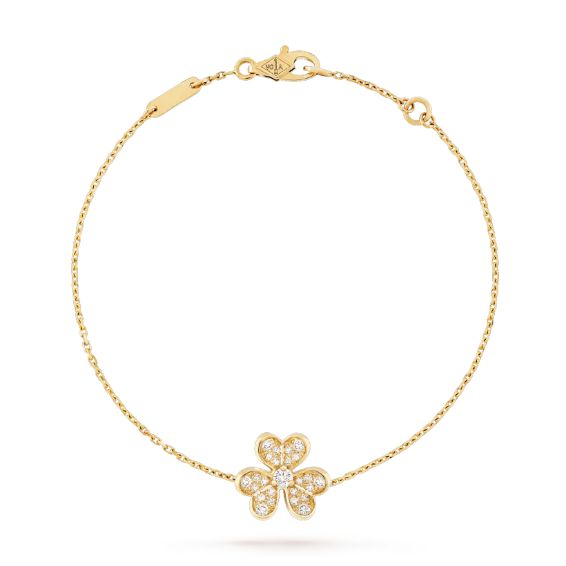 [Love's Uplift]FRIVOLE GOLD FLOWER DIAMOND BRACELET