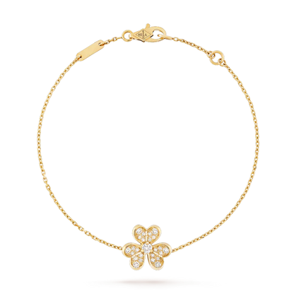 [Love's Uplift]FRIVOLE GOLD FLOWER DIAMOND BRACELET