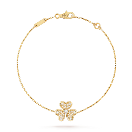 [Love's Uplift]FRIVOLE GOLD FLOWER DIAMOND BRACELET