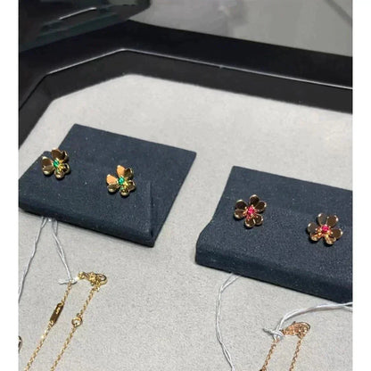 [Love's Uplift]FRIVOLE  FLOWER PINK EARRINGS